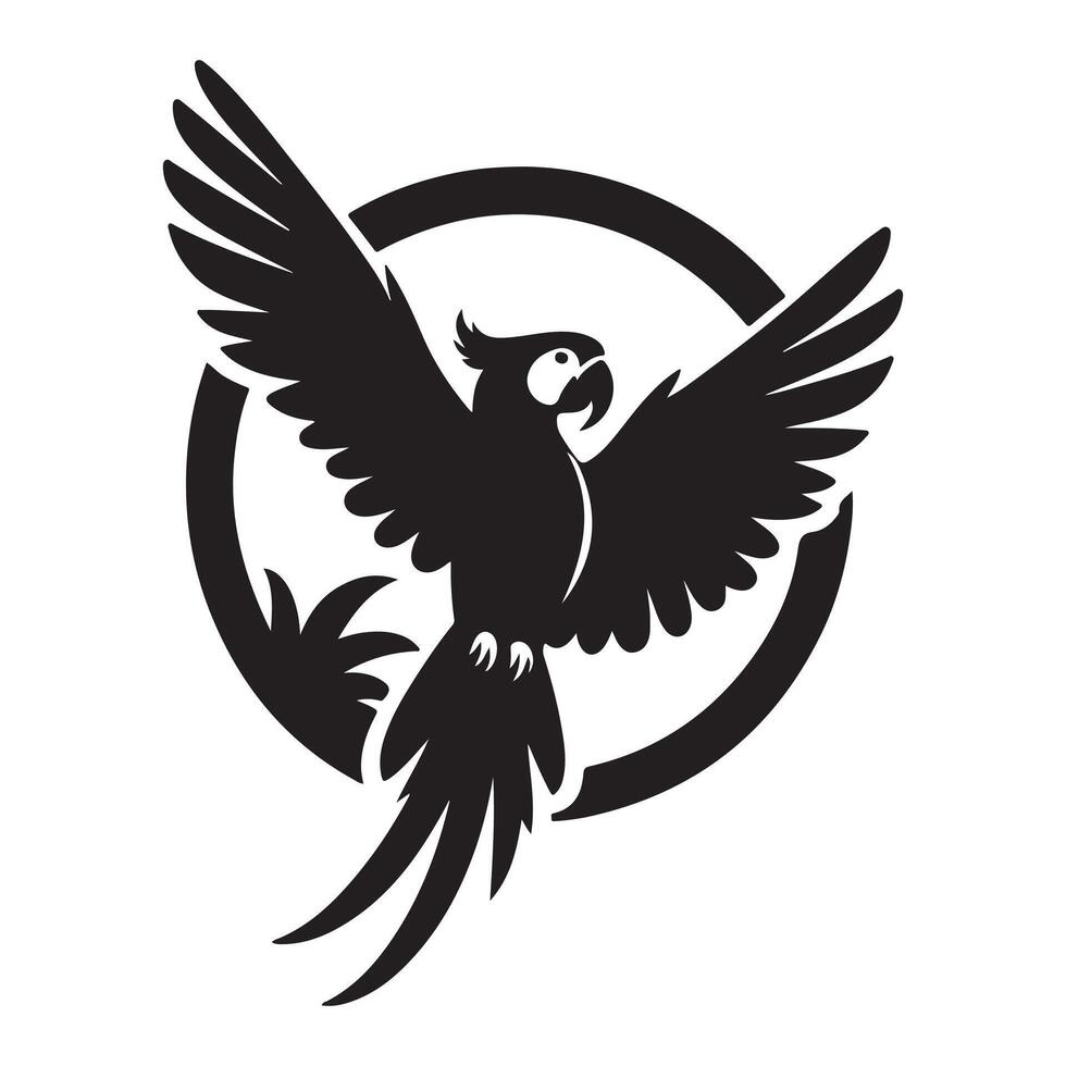 Parrot vectors silhouette
