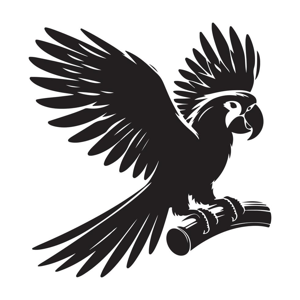 Parrot vectors silhouette