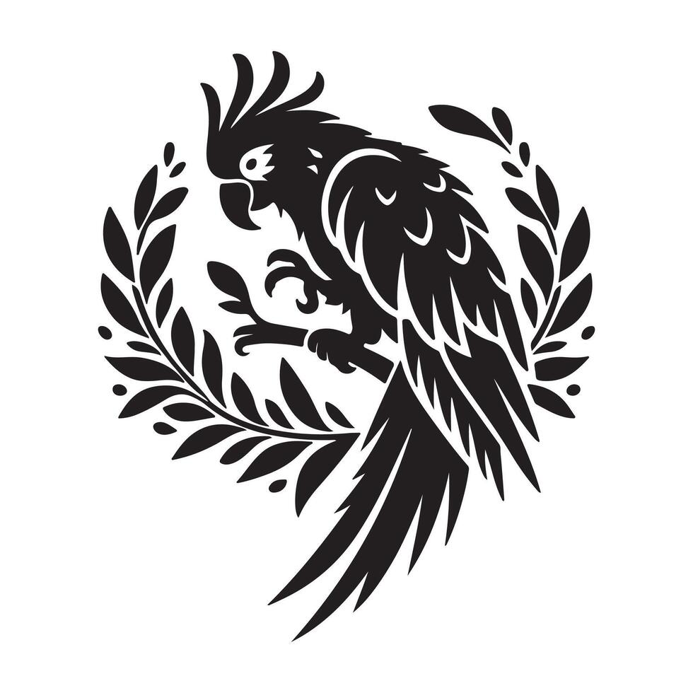 Parrot vectors silhouette