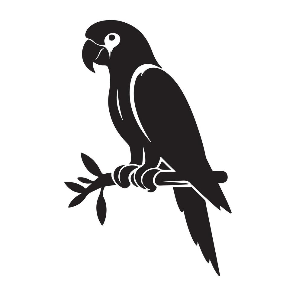 Parrot vectors silhouette