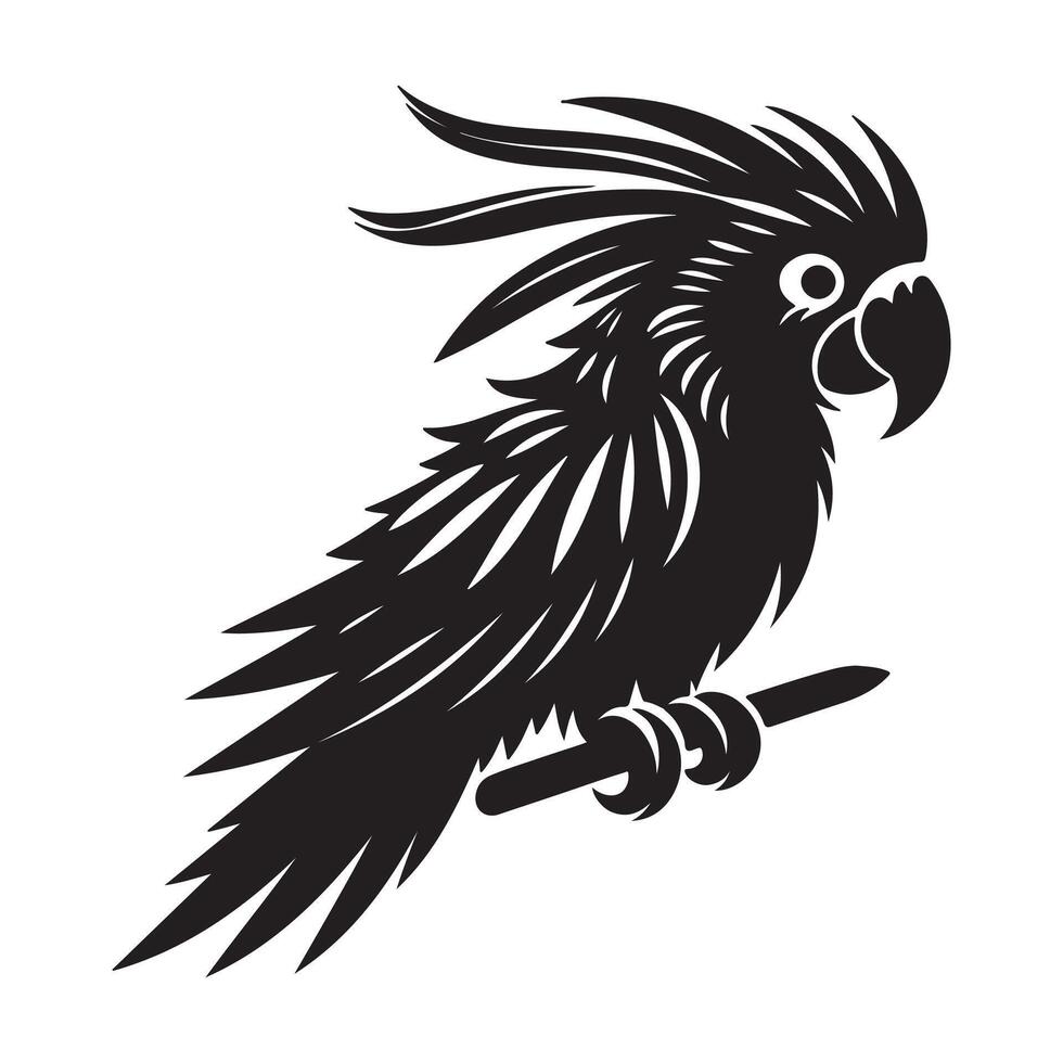 Parrot vectors silhouette