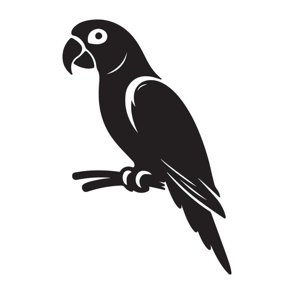 Parrot vectors silhouette