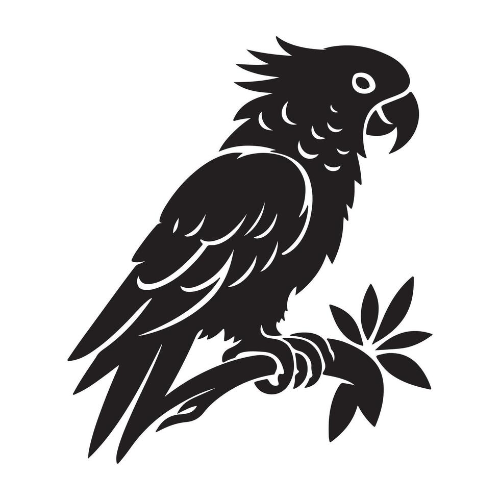 Parrot vectors silhouette