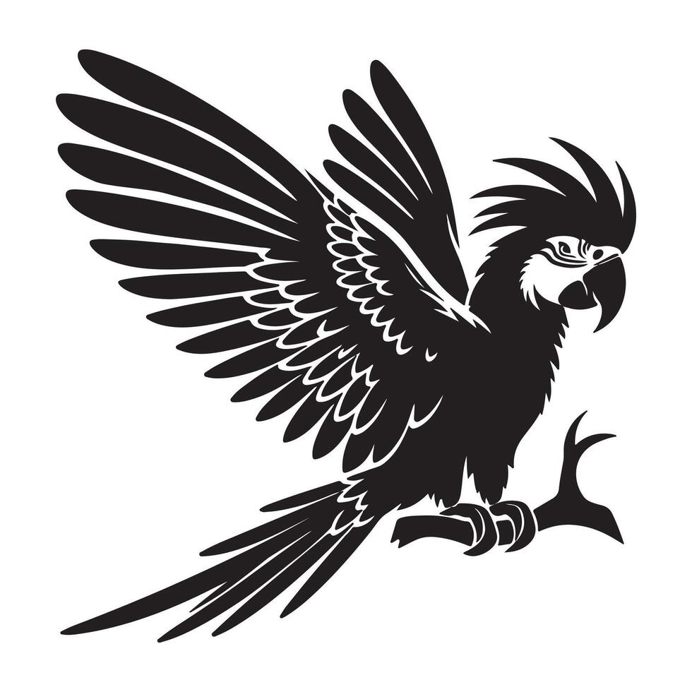 Parrot vectors silhouette