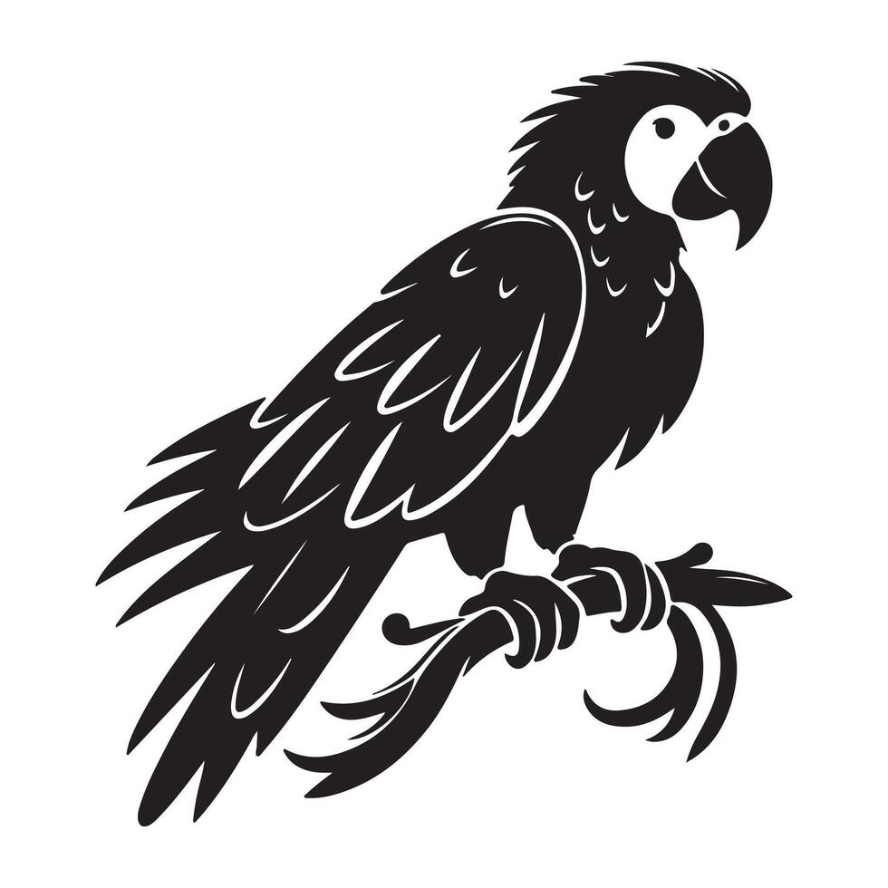 Parrot vectors silhouette