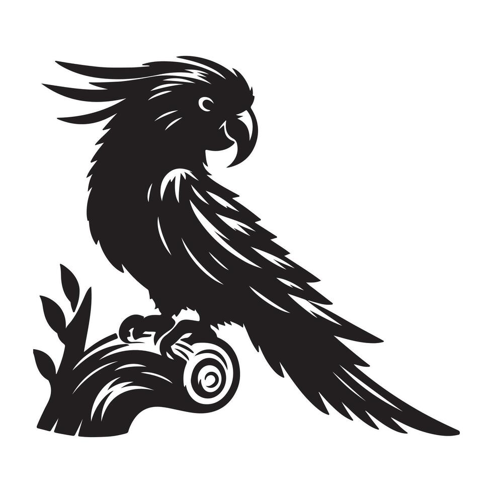 Parrot vectors silhouette