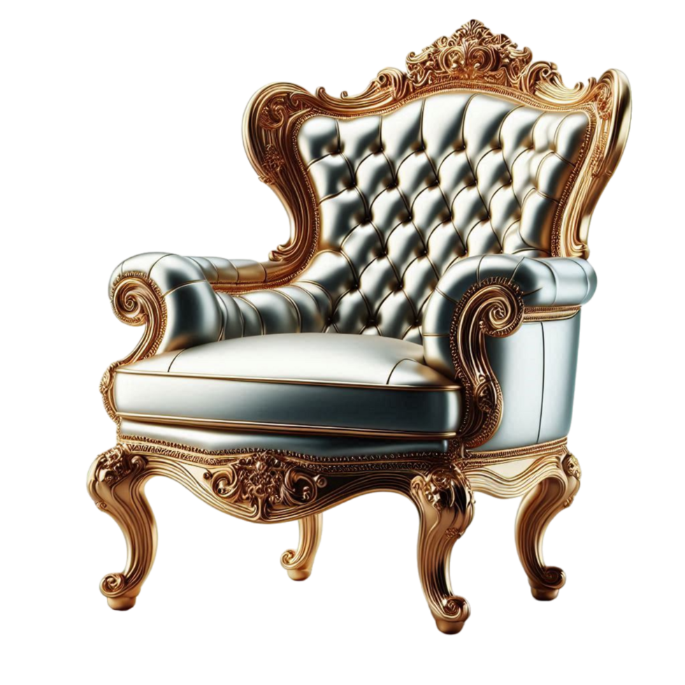 Generated Ai Empty Throne Chair Awaits A King Or Queen png