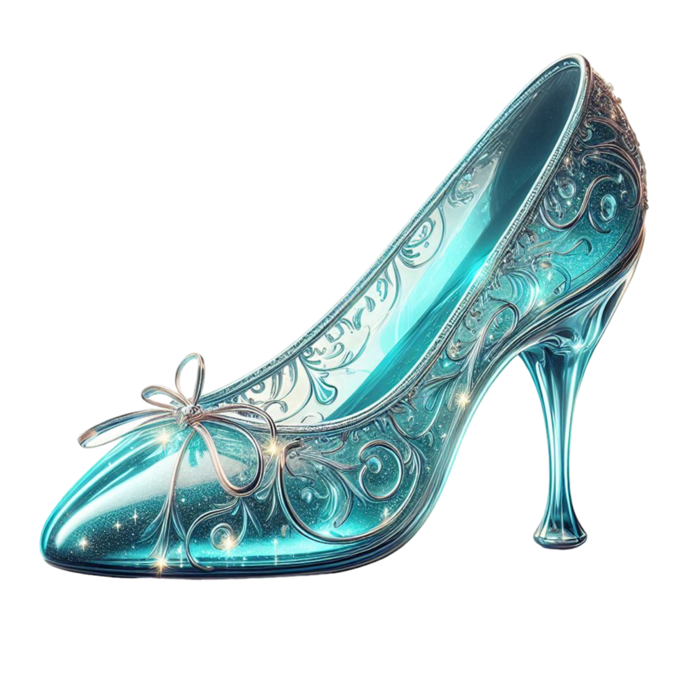 Generated Ai Cinderella glass shoe png