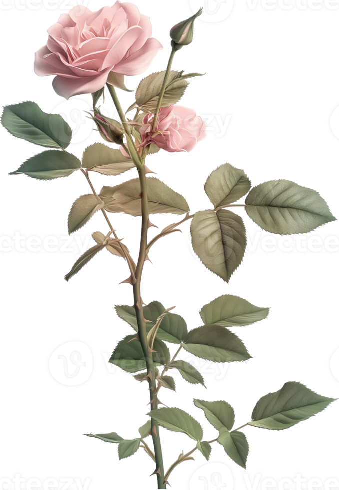 illustration of a Climbing rose isolated png