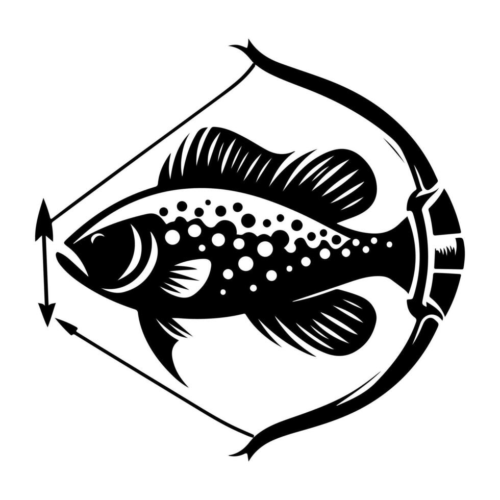 Freshwater fish silhouettes collection. Fish icon isolated vector