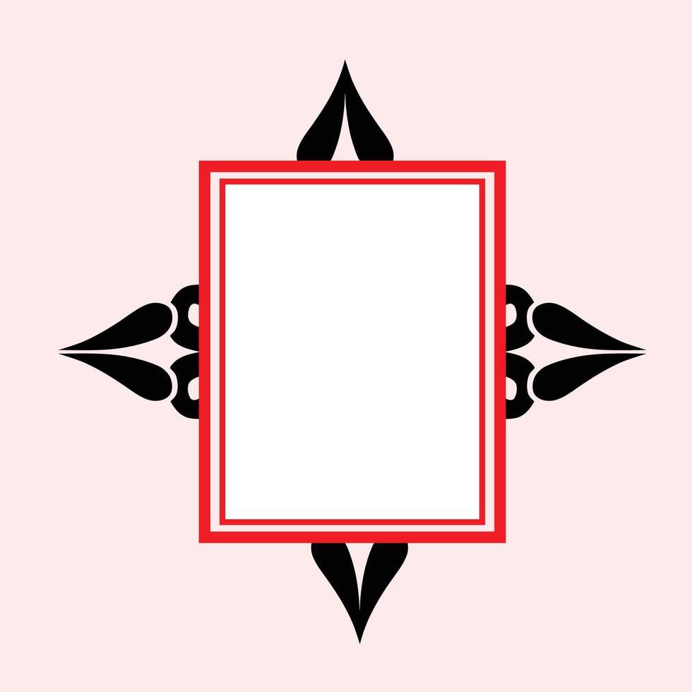 islamic calligraphy frame Border abstract arabic door window template, good for islamic frame design template. flat color style vector