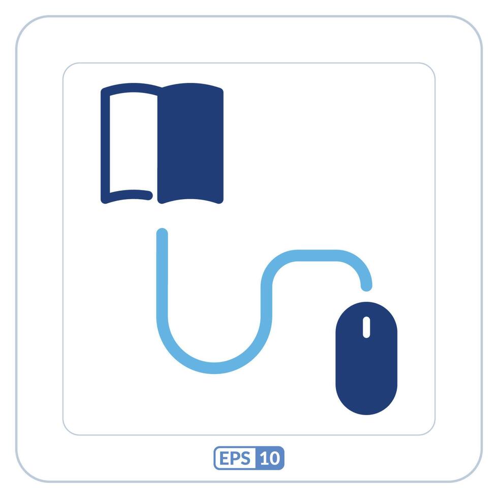 Digital education icon. Online education symbol flat icon vector
