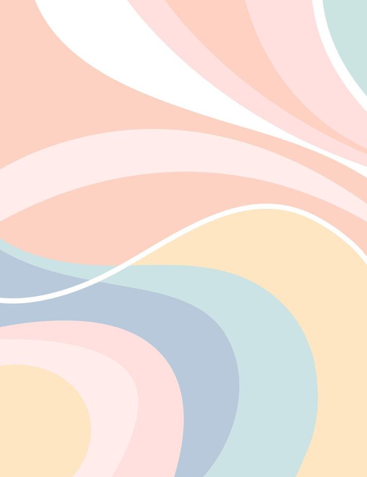 Design banner background . Colorful poster background. wavy lines in pastel colors. vector