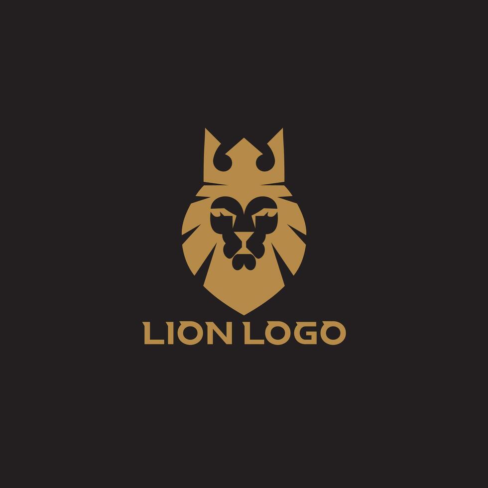 head logo lion vector