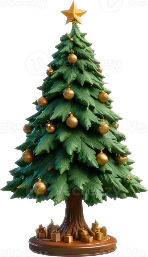 Green 3D tree png