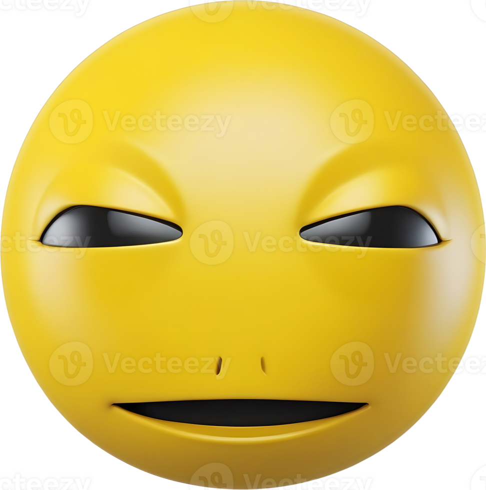Cute emoji 3D png
