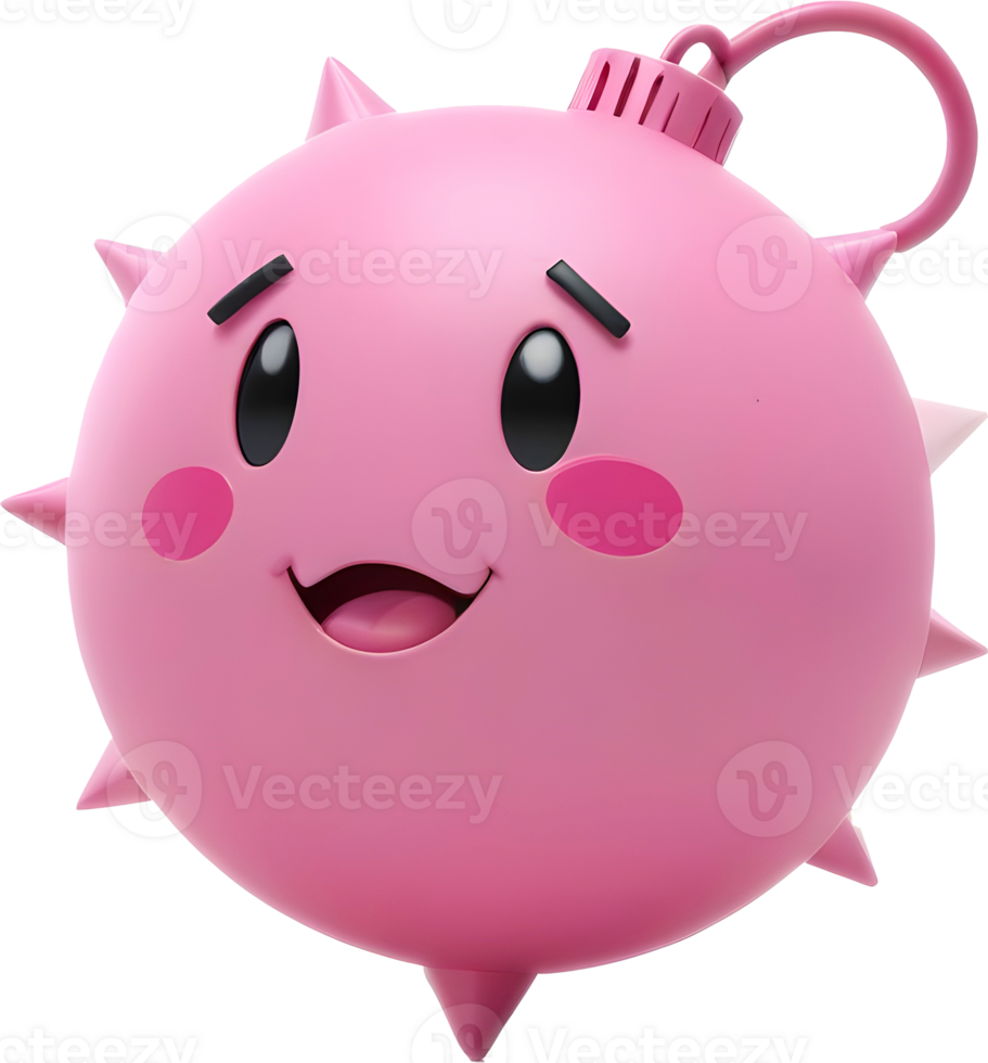 Emoji 3D cute and yellow color png
