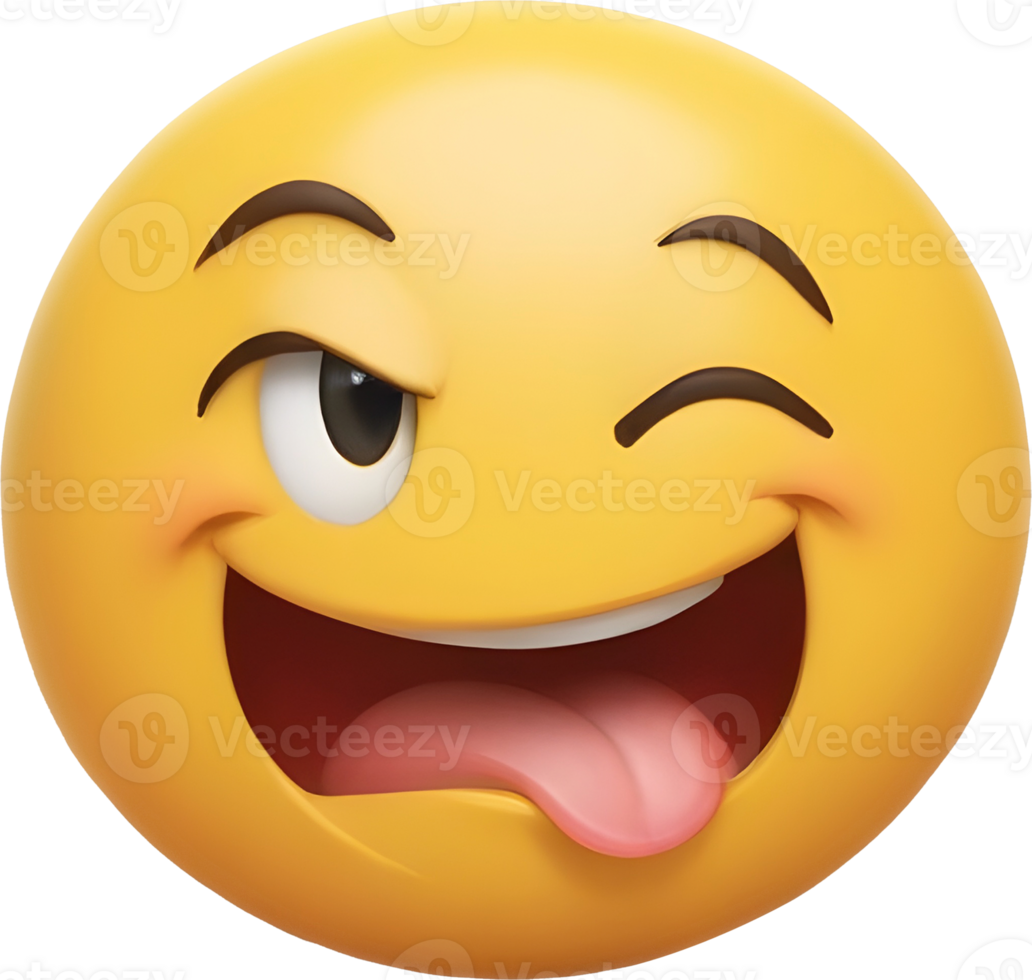 Cute emoji 3D png