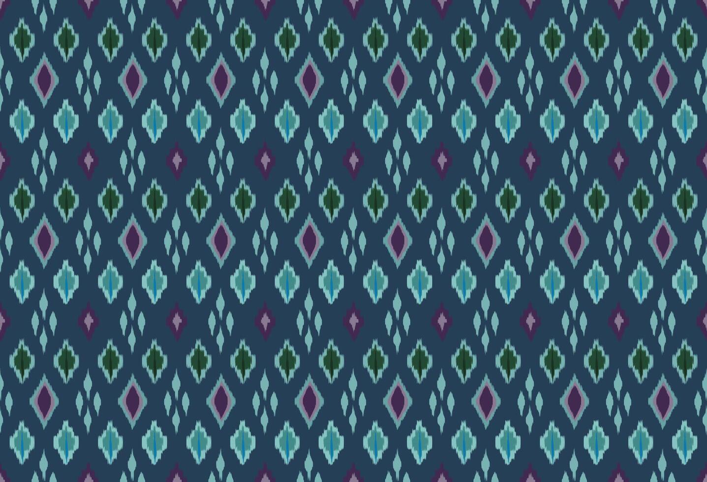 Variety of small diamond-shaped repeated pattern on navy blue background. Suitable for textile printings, wrapping paper, cloth decorations, curtains, and other printings. vector