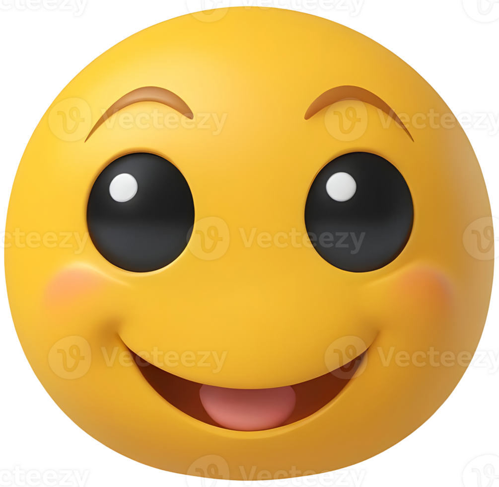 Cute emoji 3D png