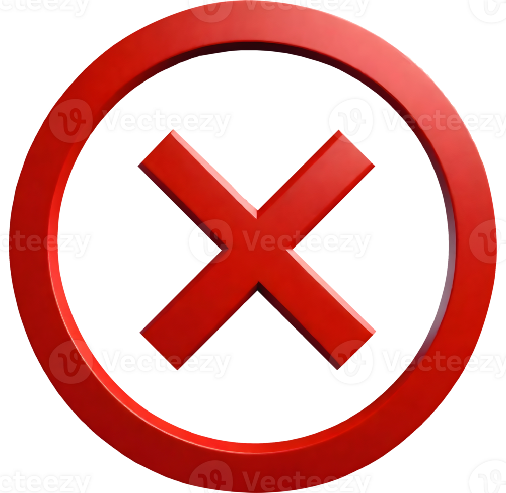 3D Cross Sign png