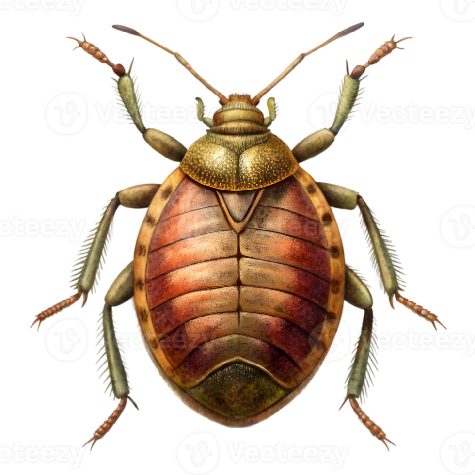 Bedbug Vintage Illustration - Isolated on Transparent Background png