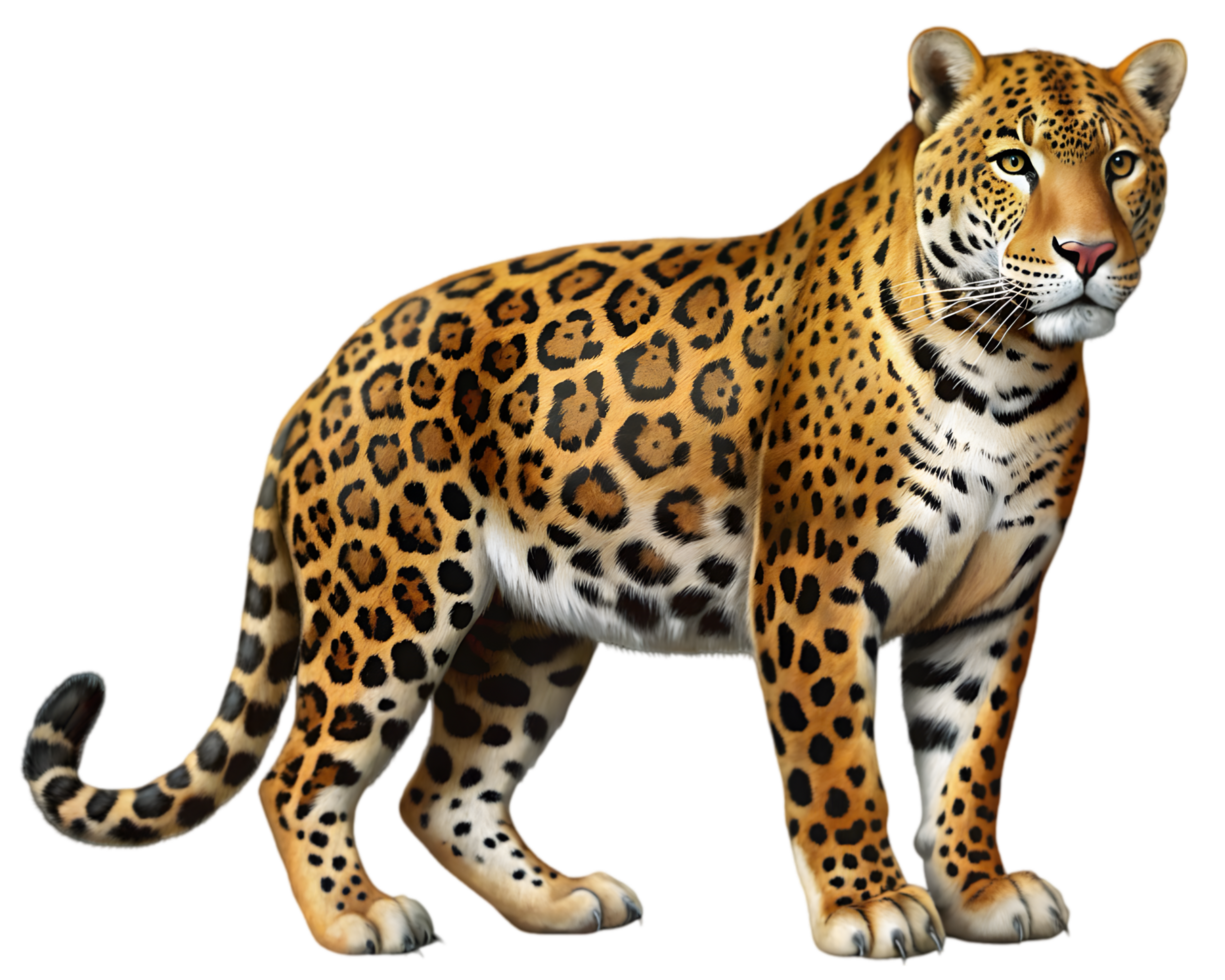 Jaguar Side View - Isolated on Transparent Background png
