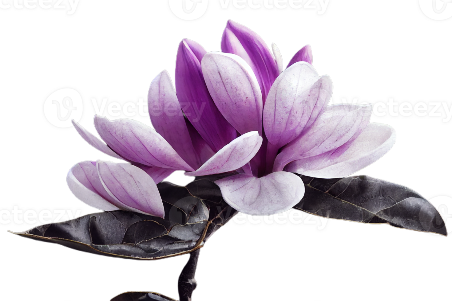 Purple magnolia flower Magnolia Felix isolated png