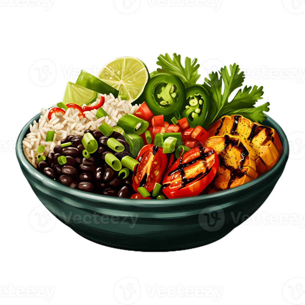 grilled vegetable salad transparent background png