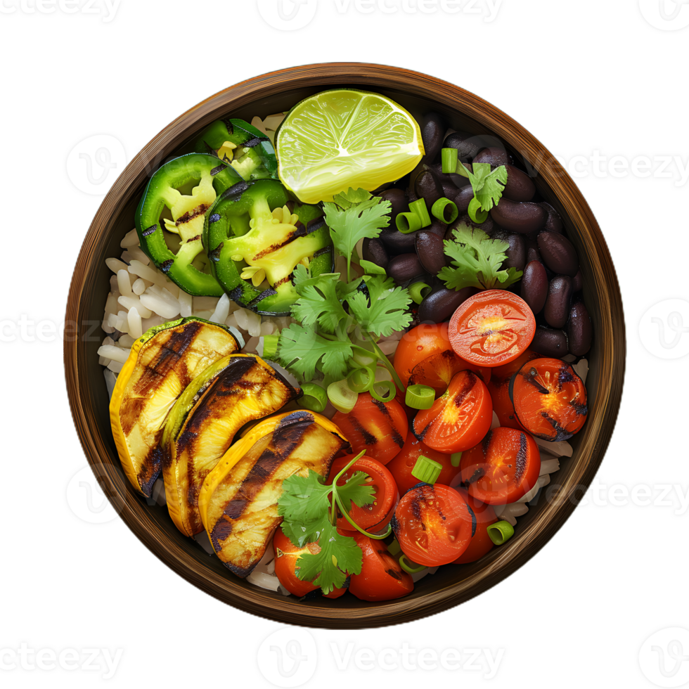 grilled vegetable salad transparent background png
