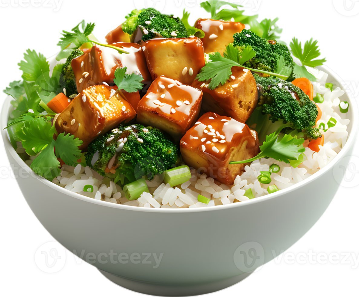 tofu and broccoli recipe transparent background png