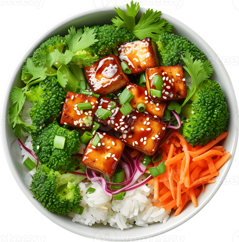 tofu and broccoli recipe transparent background png
