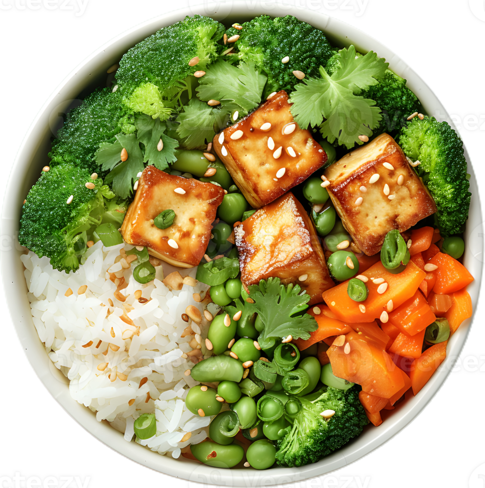 tofu and broccoli recipe transparent background png