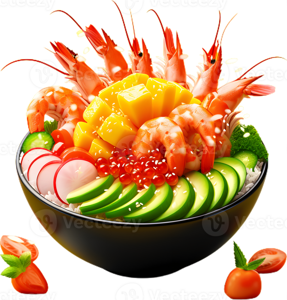 Tropical Shrimp recipe transparent background png