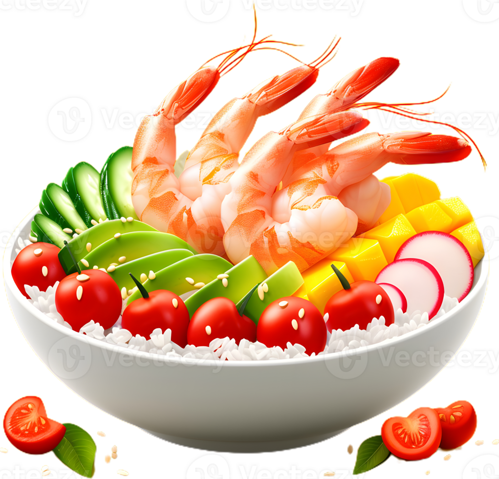 Tropical Shrimp recipe transparent background png