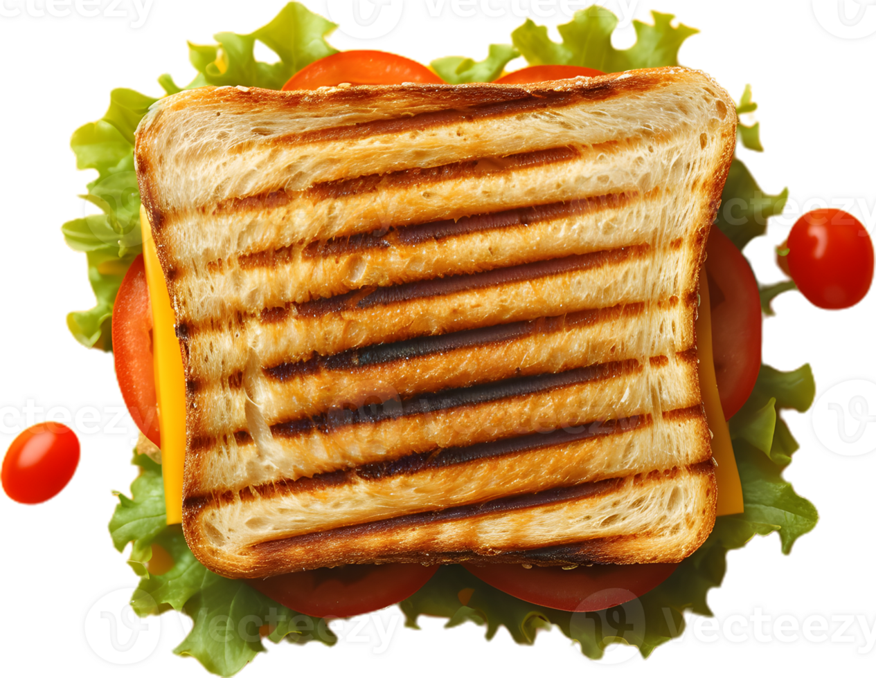 Delicious cheese sandwich transparent background png
