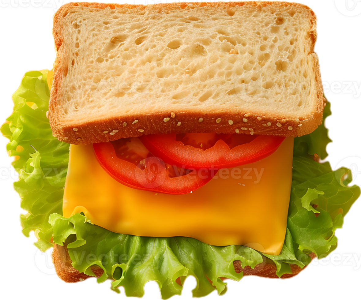 Delicious cheese sandwich transparent background png