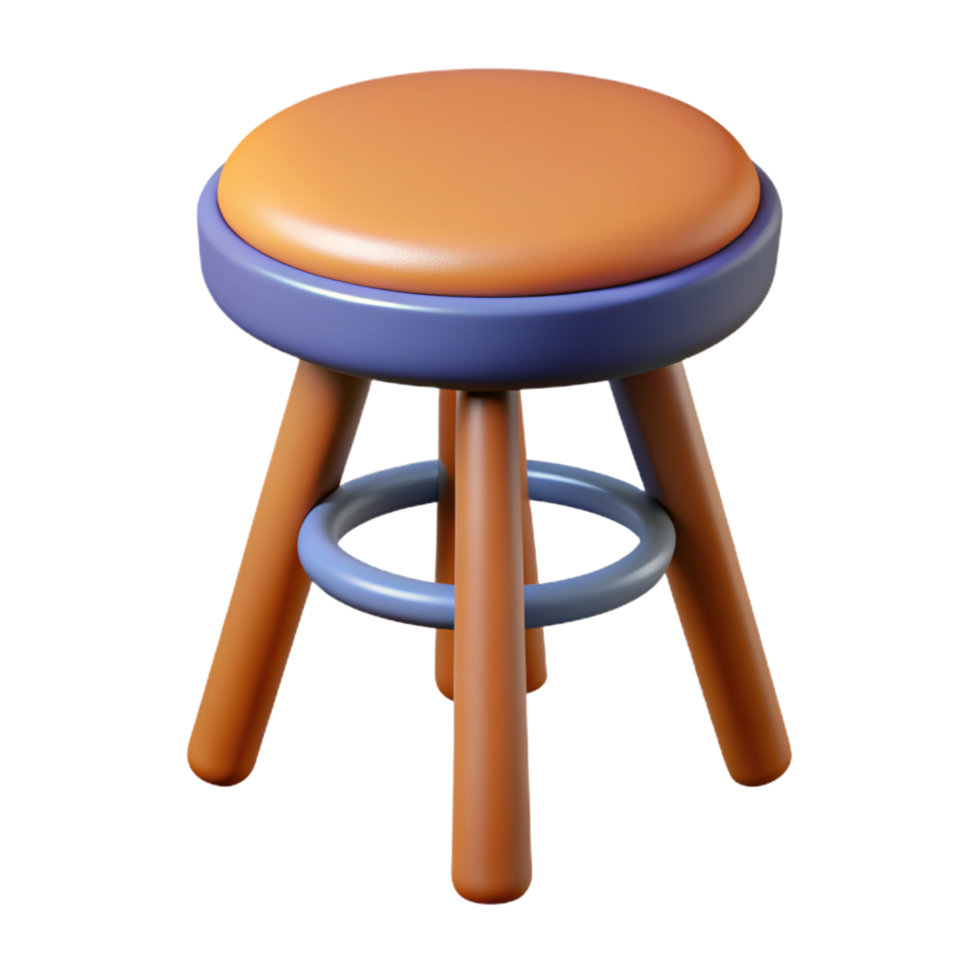 Stool Chair 3d Object png