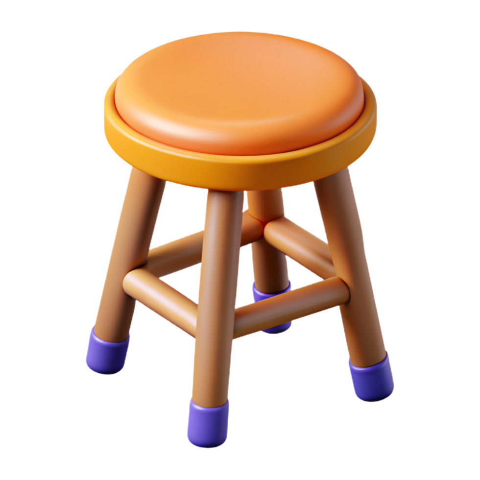 Stool Chair 3d Concept png