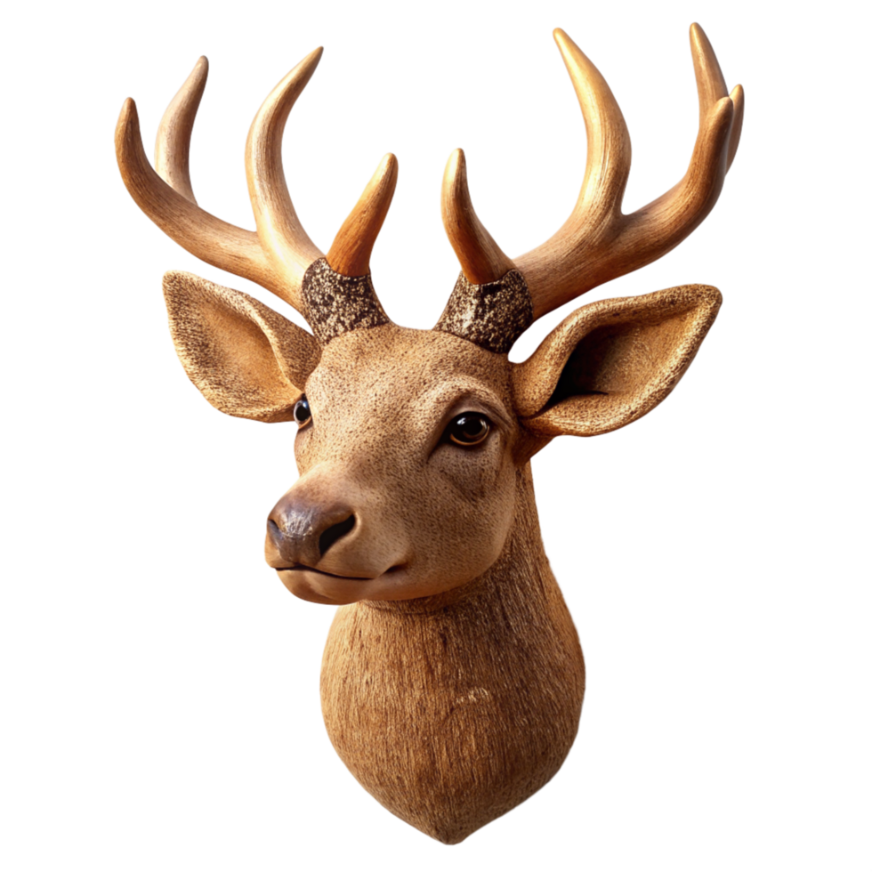 Deer Head Decoration 3d png