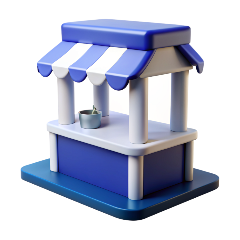 Food Stall 3d Asset png