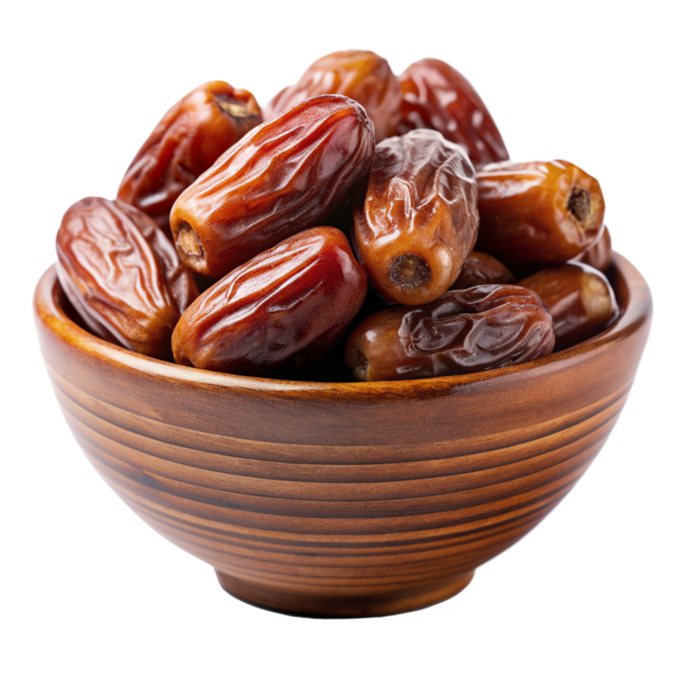 Dates Fruit in Bowl 3d Cocnept png