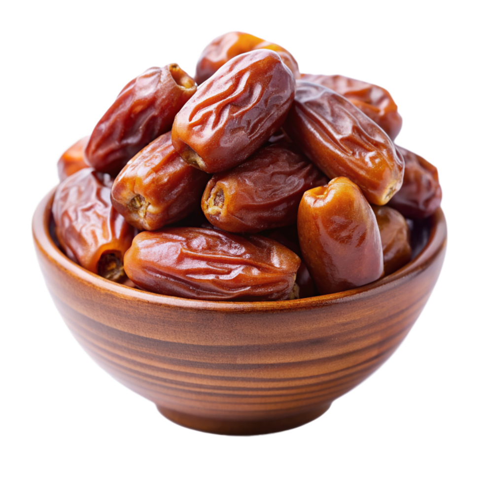 Dates Fruit in Bowl 3d Image png