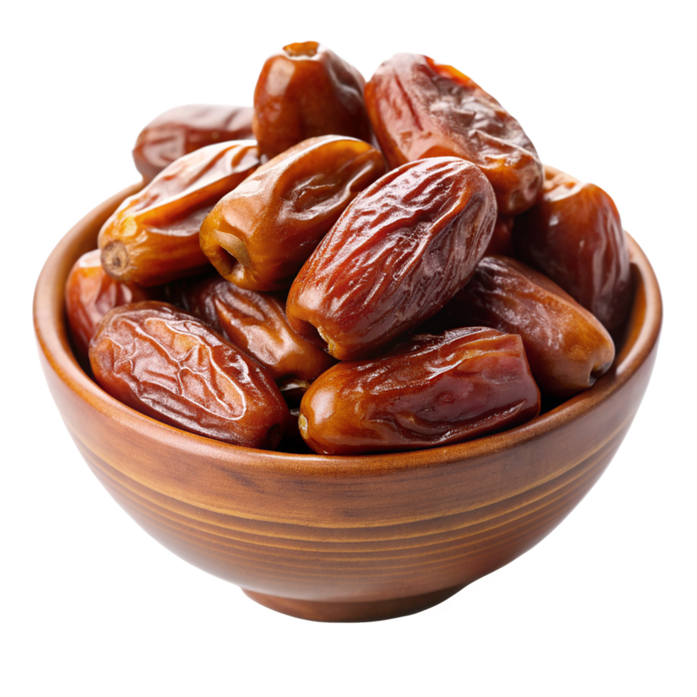 Dates Fruit in Bowl 3d Design png