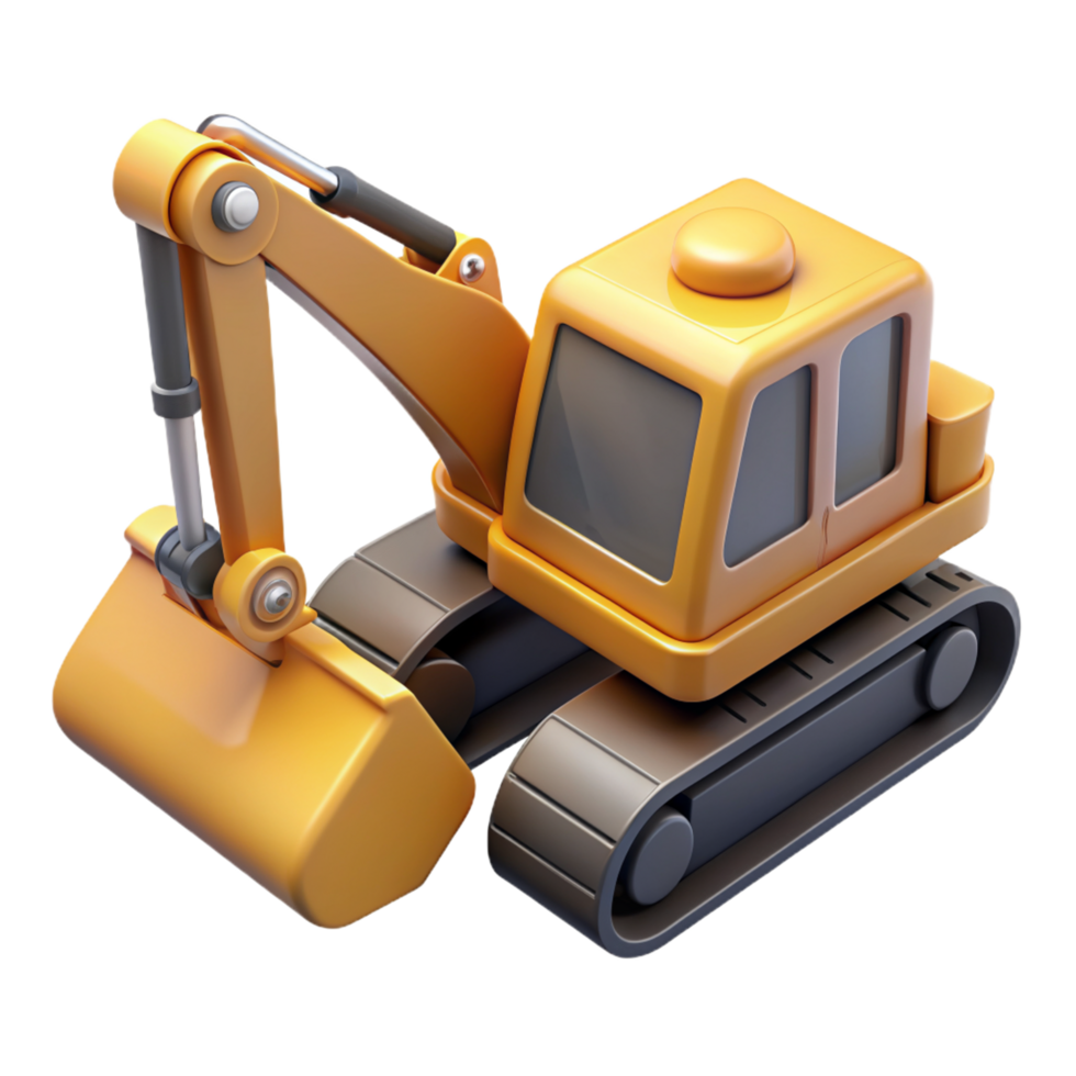 Excavator Vehicle 3d Image png