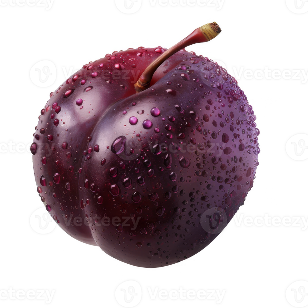 Plum Isolated on a Transparent Background png