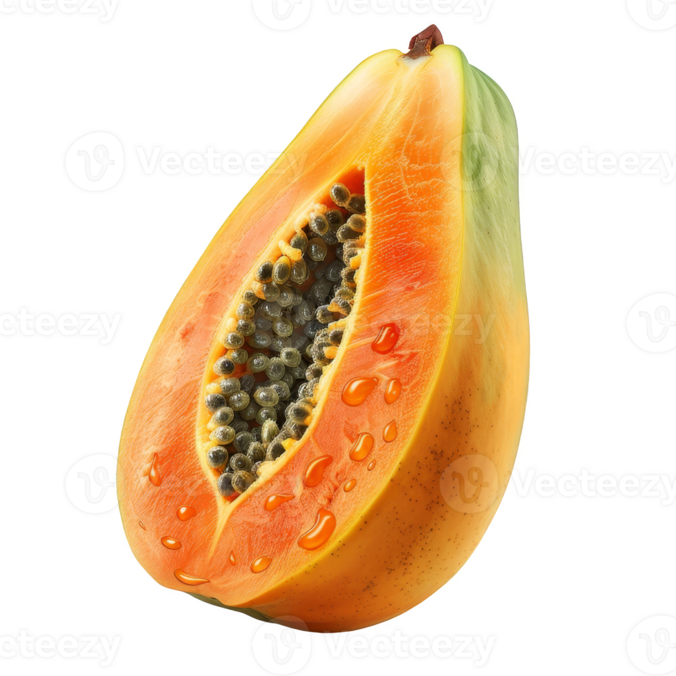 Papaya Isolated on a Transparent Background png