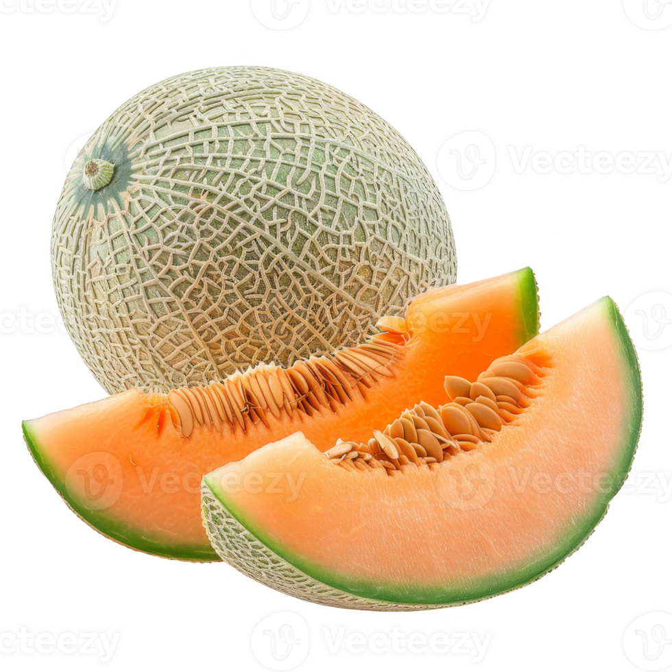 Cantaloupe Isolated on a Transparent Background png