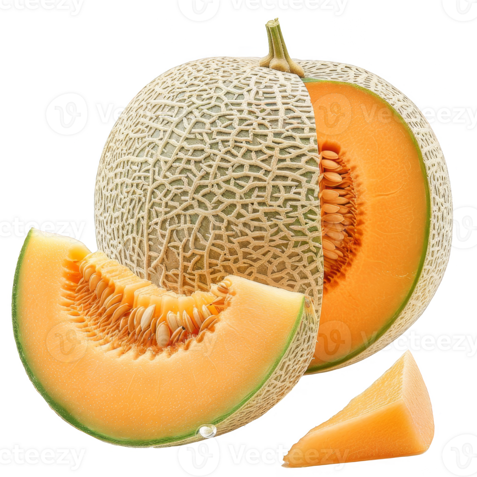 Cantaloupe Isolated on a Transparent Background png