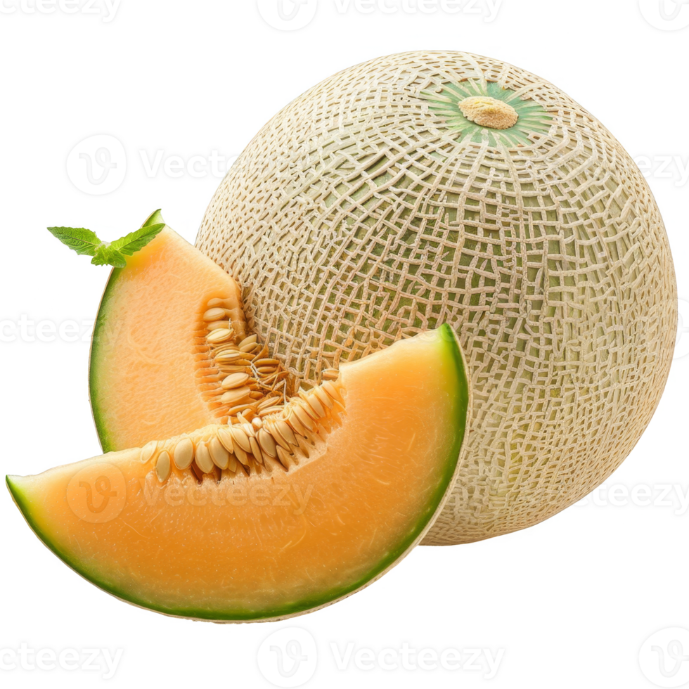 Cantaloupe Isolated on a Transparent Background png